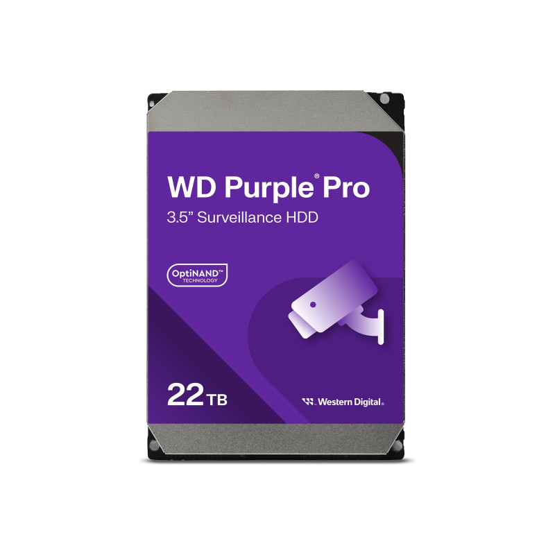 Western Digital Purple Pro Surveillance, 22TB, 3.5inch, 512MB, 7200 rpm
