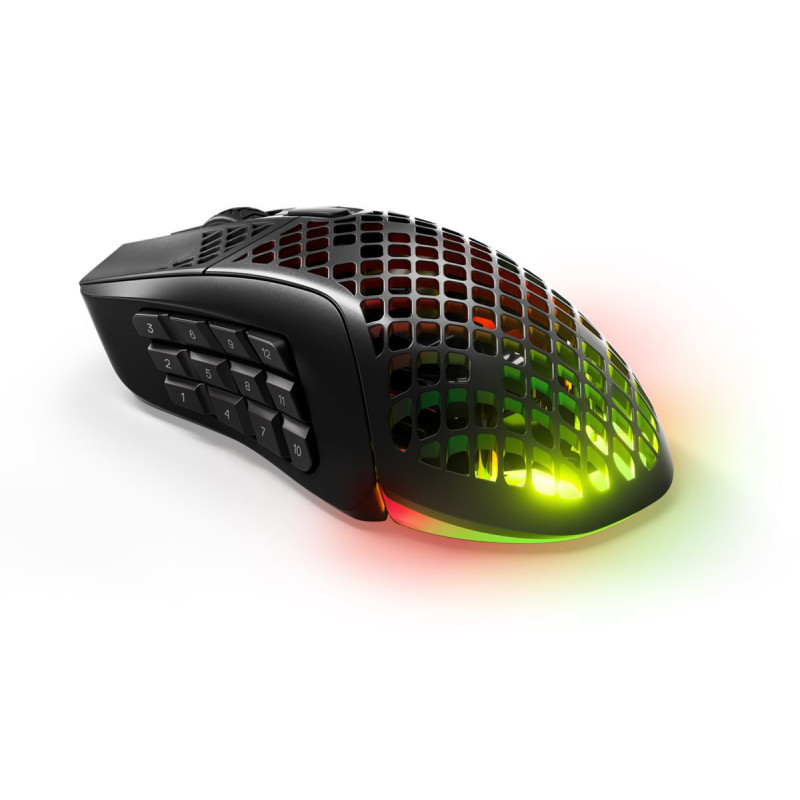 SteelSeries Aerox 9 Wireless, bežični gaming optički miš, RGB, BT, crni