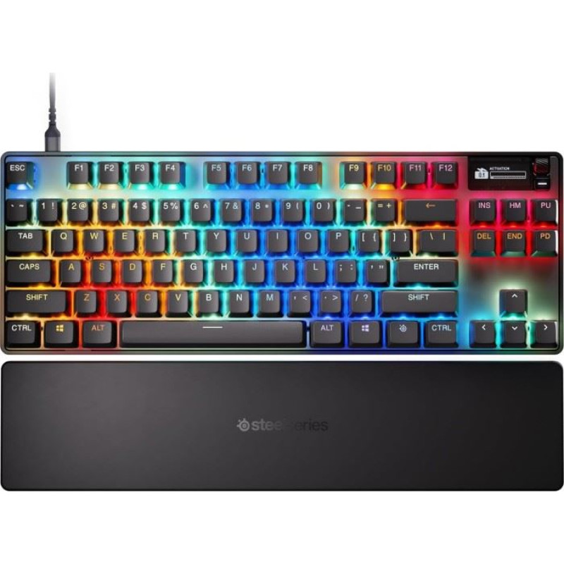 SteelSeries Apex Pro TKL Gen 3, žičana mehanička gaming tipkovnica, RGB, crna