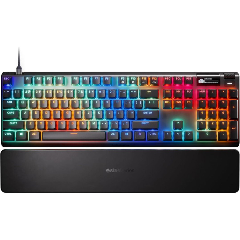 SteelSeries Apex Pro Gen 3, žičana mehanička gaming tipkovnica, RGB, crna