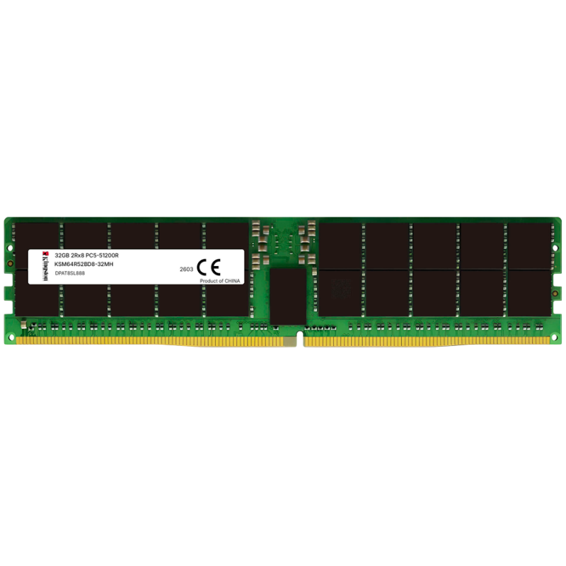 Kingston DIMM, 32GB, 6400MHz, DDR5, ECC, CL52