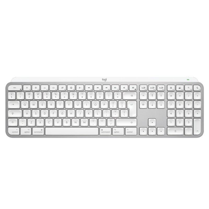 Logitech MX Keys S for Mac, bežična membranska tipkovnica, BT, svijetlosiva