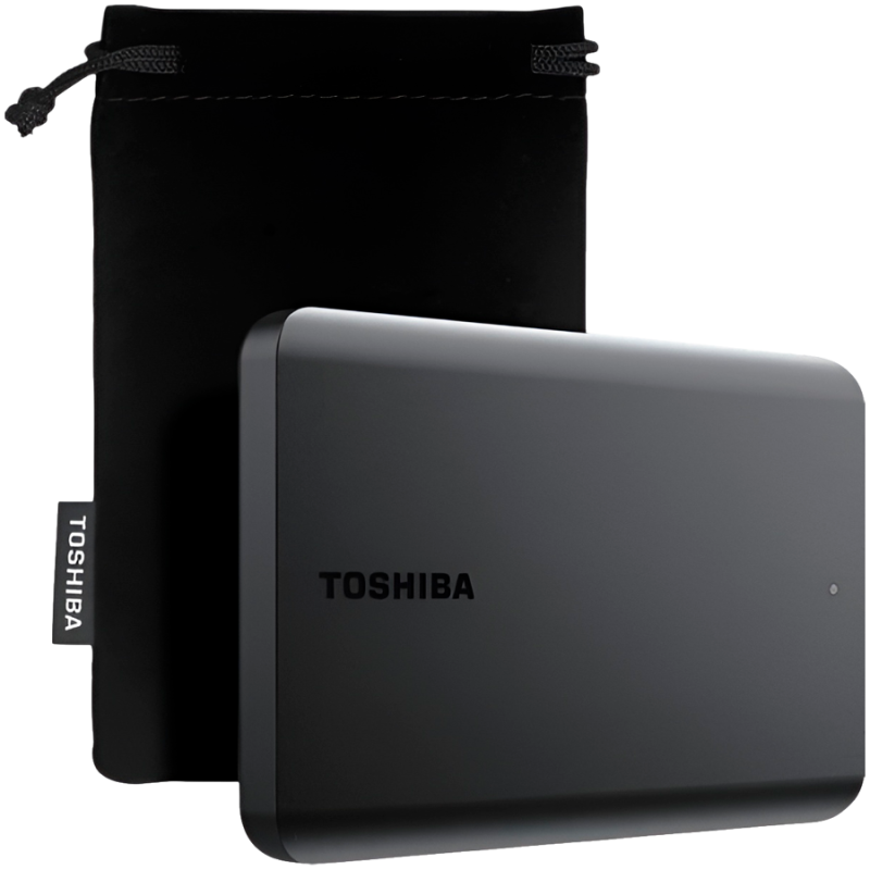 Toshiba Canvio Basics Excl, 1TB, 2.5inch, prijenosni HDD, USB 3.2 Gen 1, crni