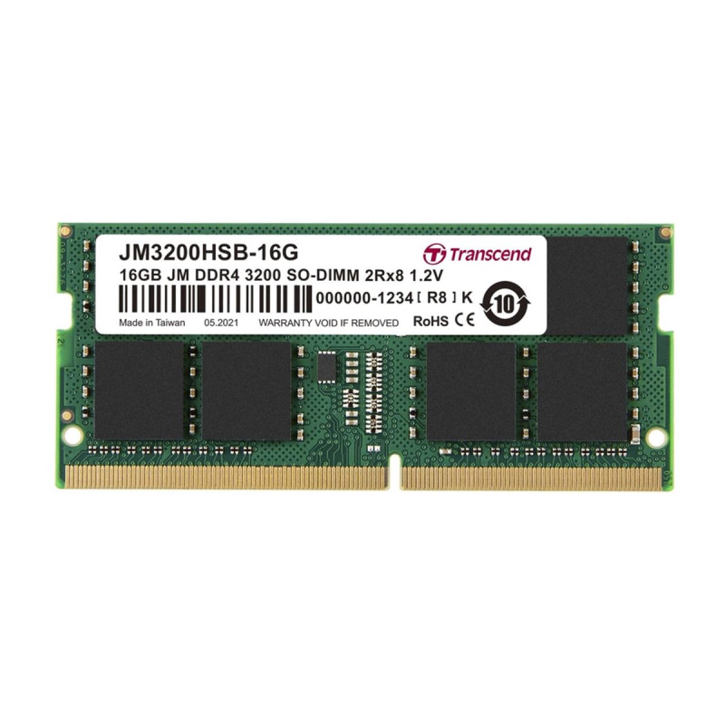 Transcend JetRam SODIMM DDR4, 16GB, 3200MHz, CL22