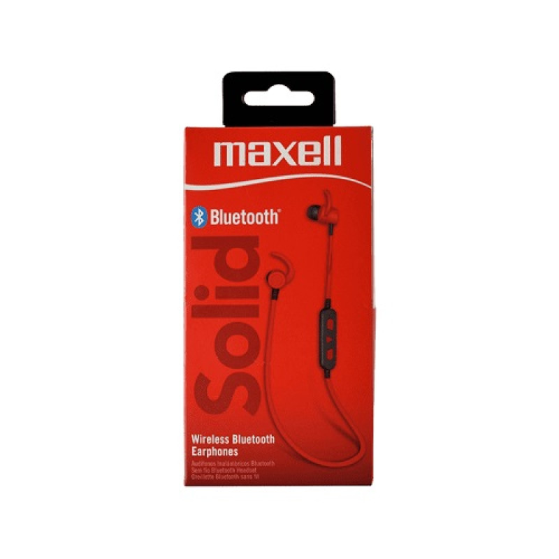 Maxell BT100, bežične slušalice, Bluetooth, crvene