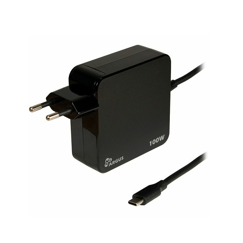Inter-Tech 88882223, strujni adapet i USB-C kabel, crni 