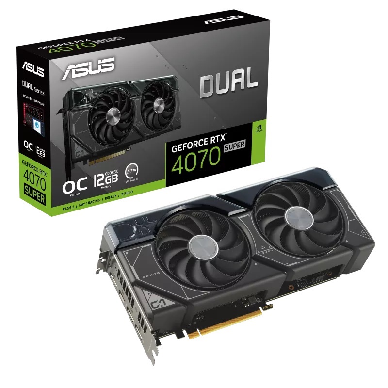 Asus Dual GeForce RTX 4070 SUPER OC Edition 12GB GDDR6X