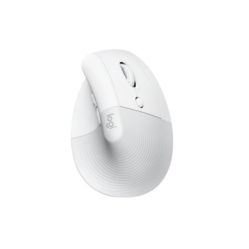 Logitech Lift za Mac, bežični vertikalni ergonomski miš, BT, bijeli