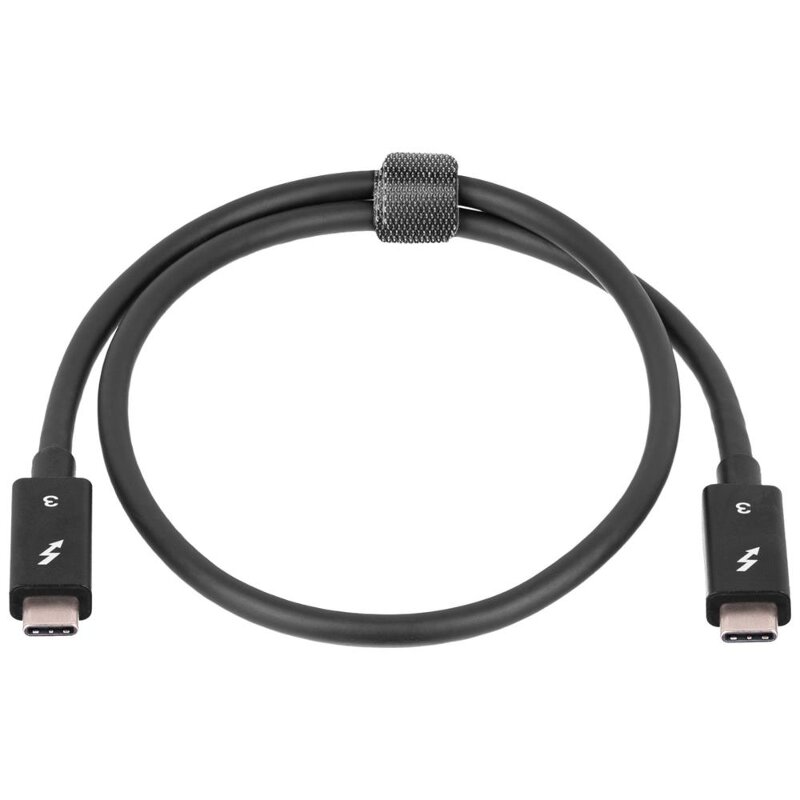 Akyga AK-USB-33, USB-C Thunderbolt 3 / USB-C Thunderbolt 3 kabel, 0.5m, crni