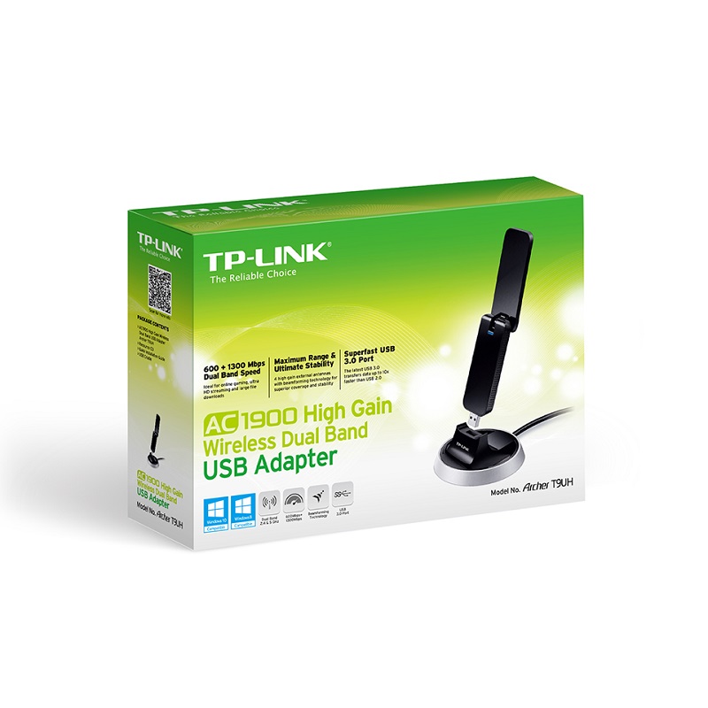 TP-Link ARCHER T9UH, AC1900, WLAN USB adapter, gigabit