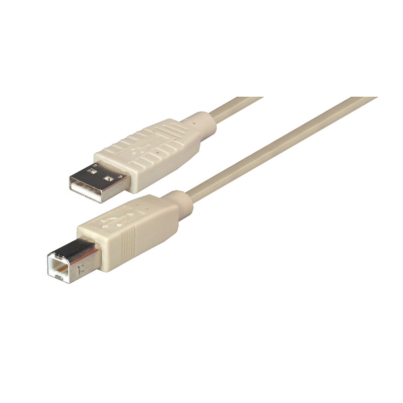 Transmedia C142-5HL, USB-A / USB-B kabel, 5m, bijeli