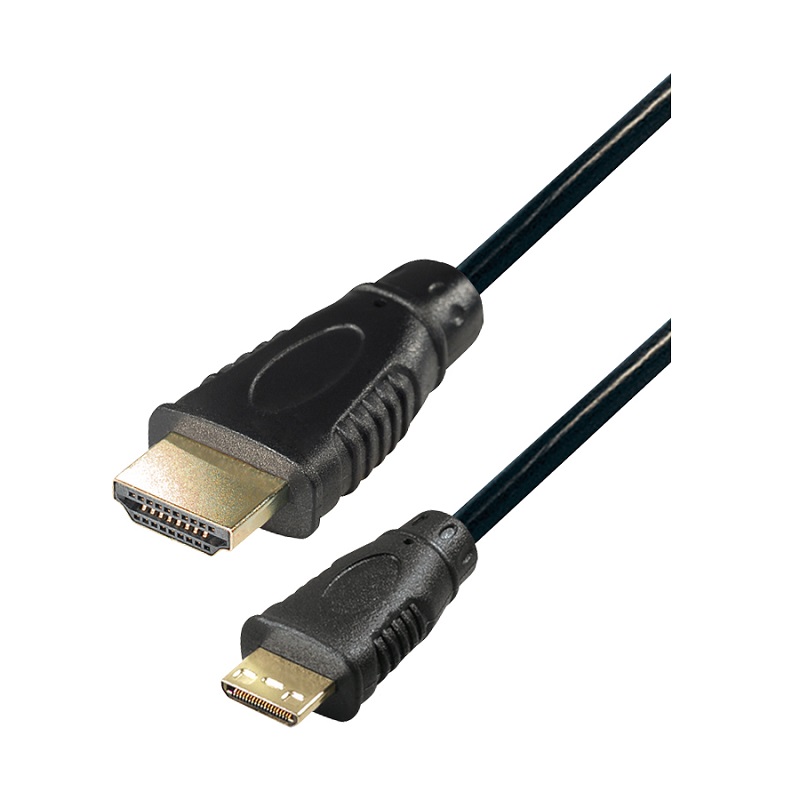 Transmedia C200-2EL, HDMI / Mini HDMI kabel, 2m, crni