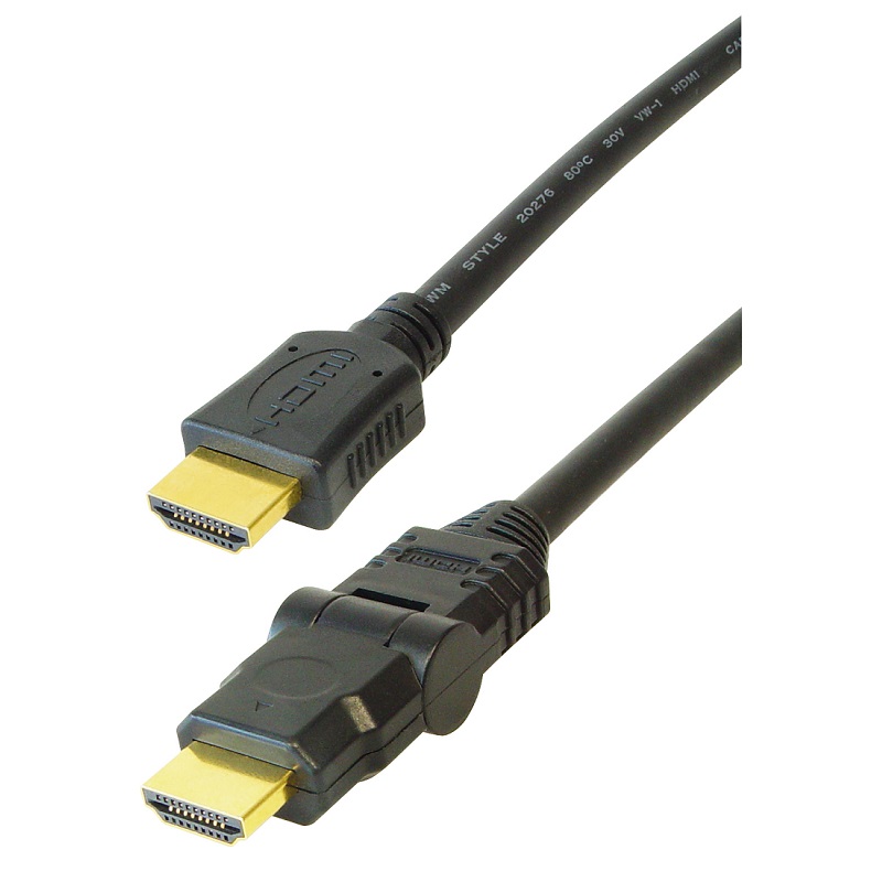 Transmedia C203-2GL, HDMI kabel, 2m, crni