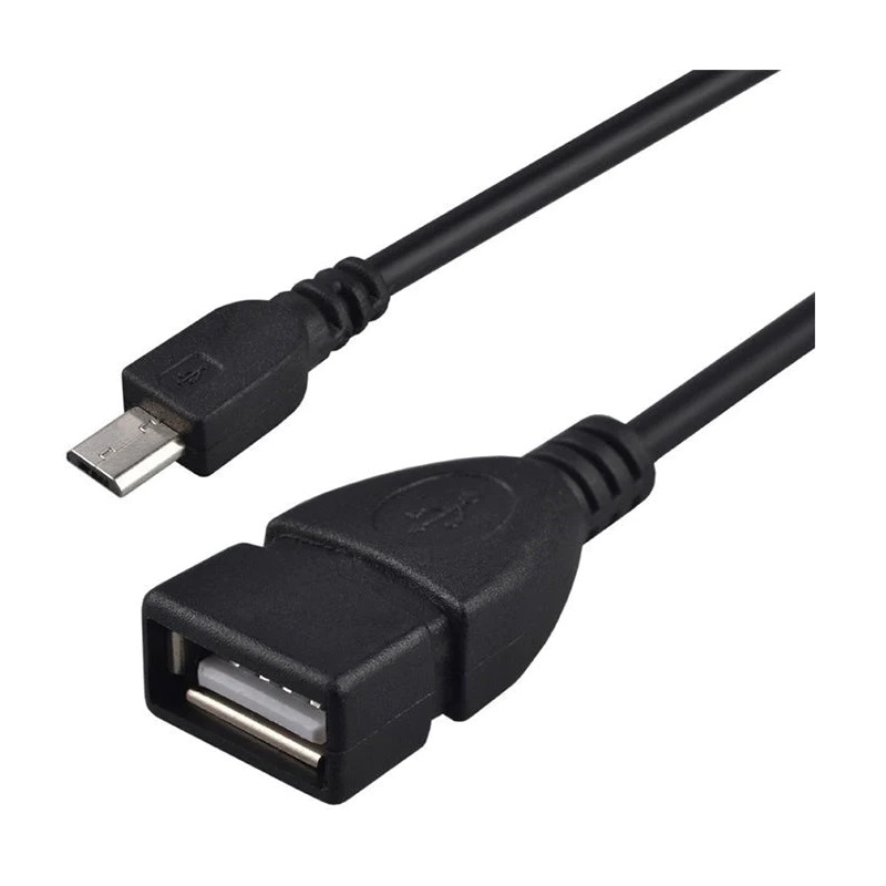 Transmedia C258-BL, USB-A / micro USB kabel, 0.30m, crni
