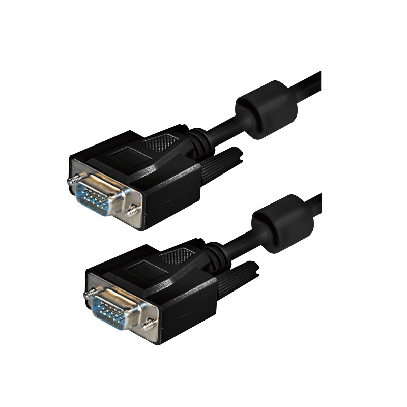 Transmedia C57-HVSL, VGA kabel, 1.8m, crni