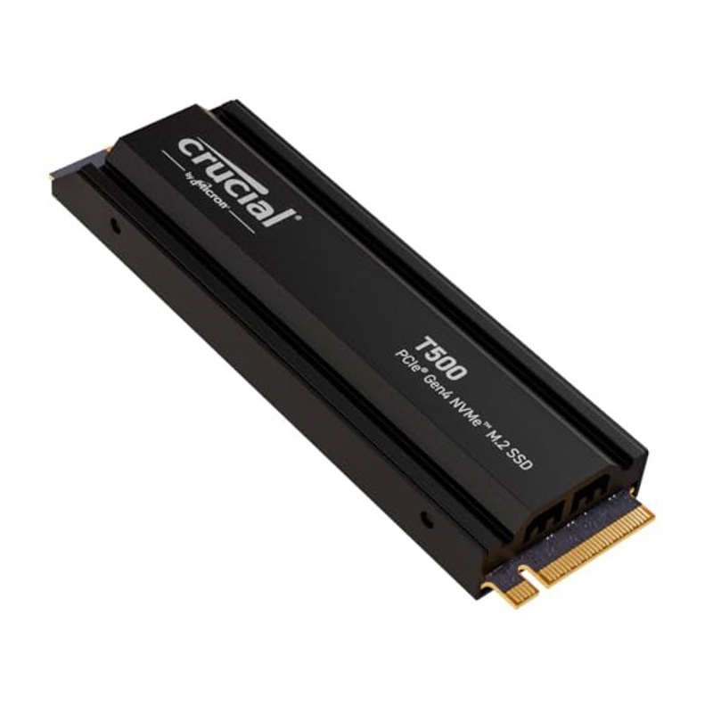 Crucial SSD T500, 2TB, M.2 2280, NVMe, Heatsink