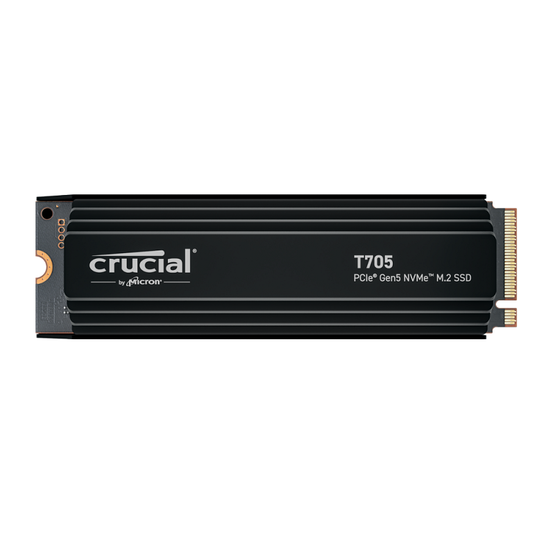Crucial T705 SSD, 2TB, M.2 2280, NVMe, Heatsink