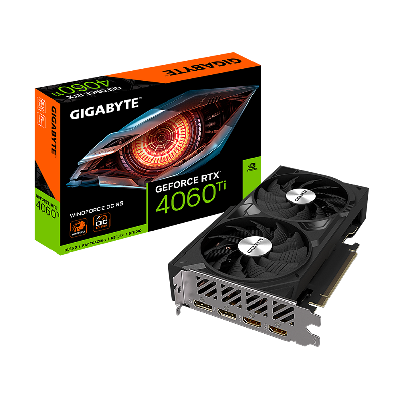 Gigabyte GeForce RTX 4060 TI WINDFORCE 8G, GDDR6 8GB