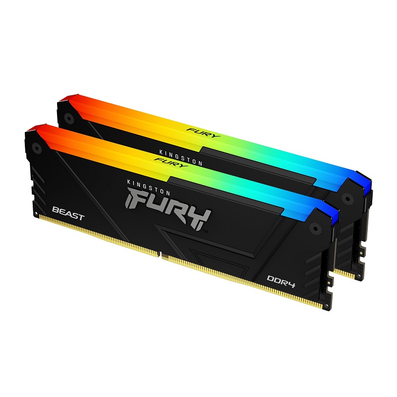 Kingston FURY Beast RGB DDR4, 16GB (2x8GB), 3200MHz, CL16