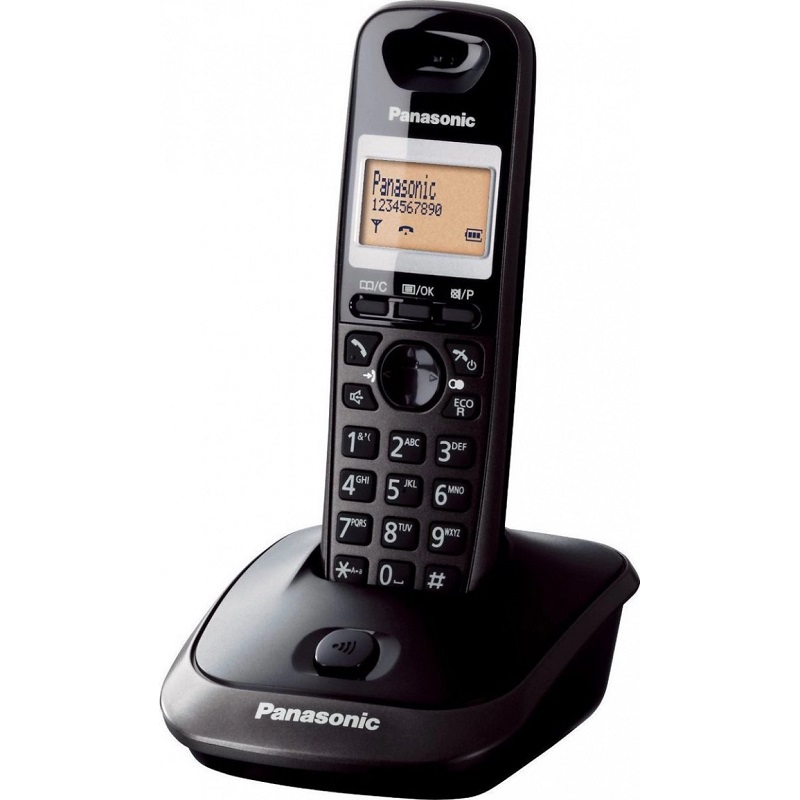 Panasonic KX-TG2511FXT, bežični telefon, crni