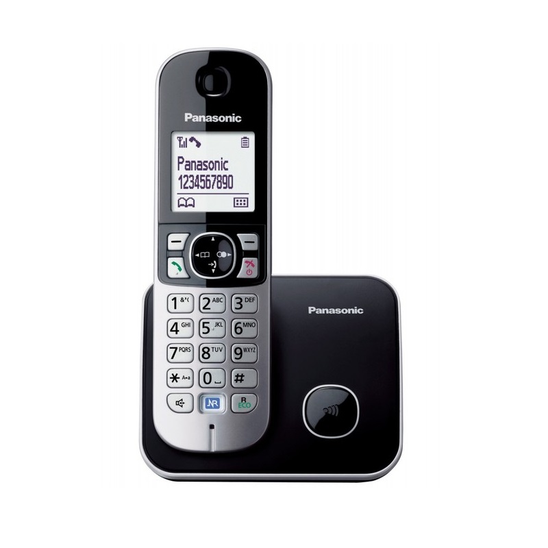 Panasonic KX-TG6811FXB, bežični telefon, crni