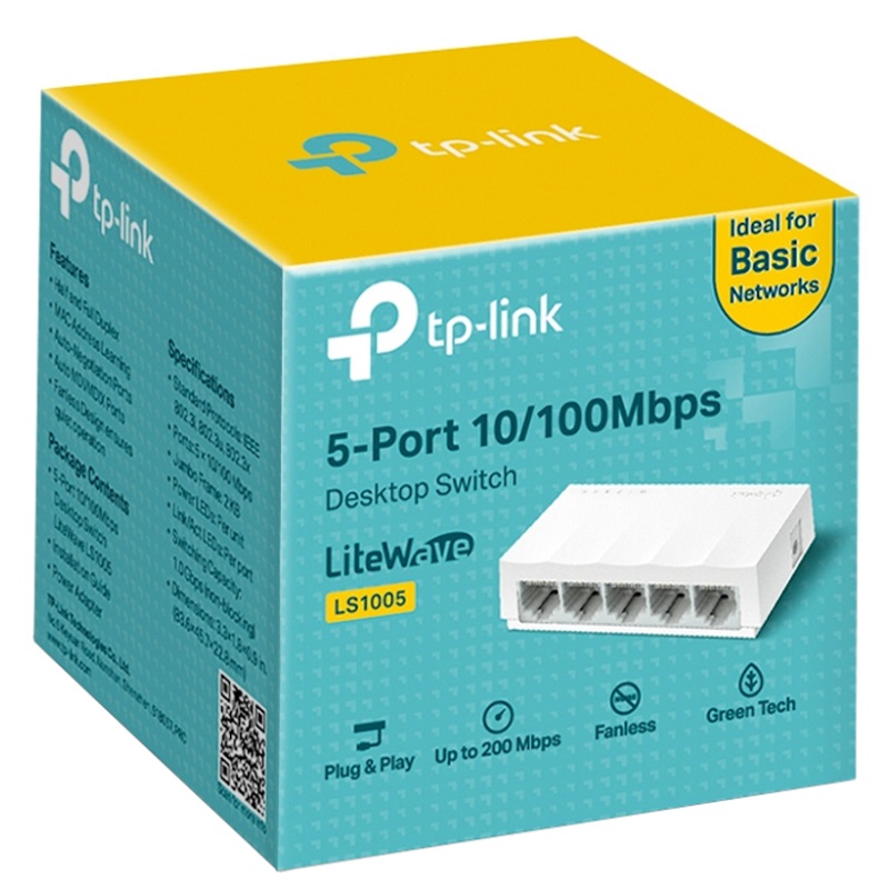 TP-Link LS1005, neupravljivi switch, 100MBs