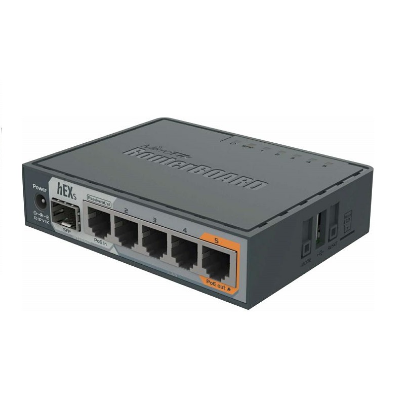 MikroTik Hex S, router, 5-port, 1-port SFP, PoE