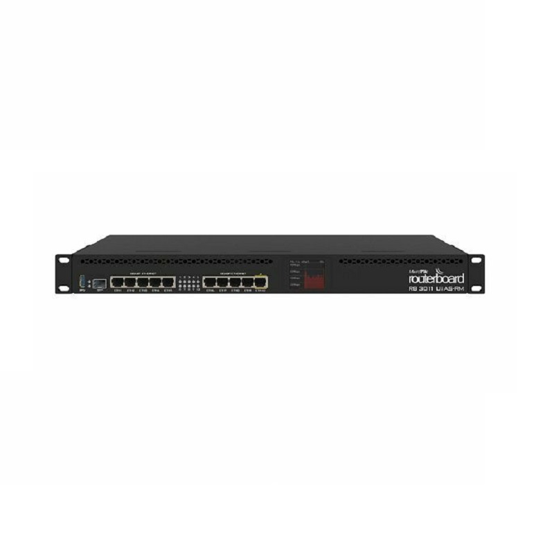 MikroTik RB3011UIAS-RM, router, 10-port, 1-port SFP+, PoE