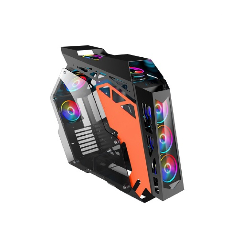 NaviaTec HERO XL, crno sa staklom, RGB, gaming, bez napajanja
