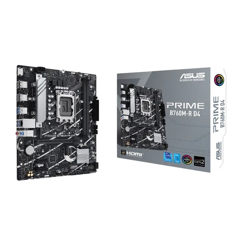 Asus PRIME B760M-R D4, LGA 1700, DDR4, mATX