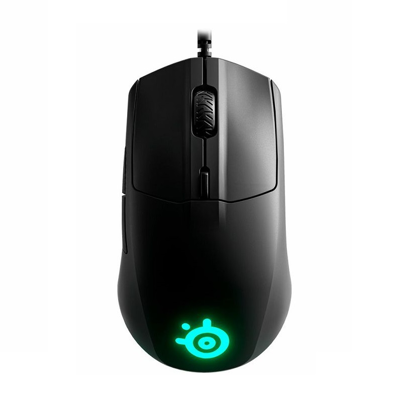 SteelSeries Rival, žičani optički miš, gaming, RGB, crni