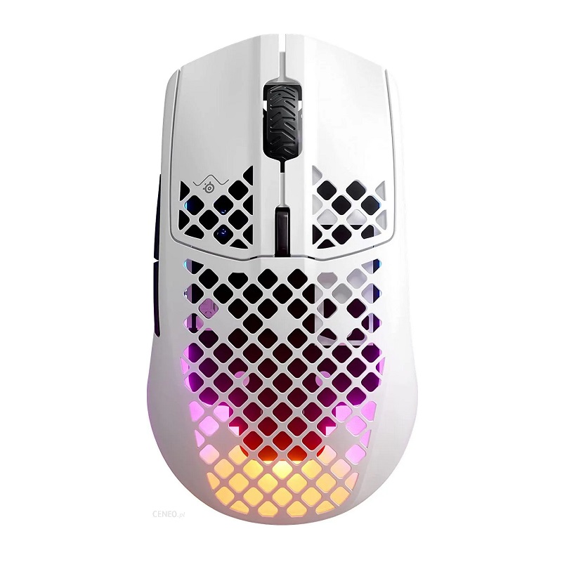 SteelSeries Aerox 3, bežični optički miš, RGB, gaming, BT, bijeli