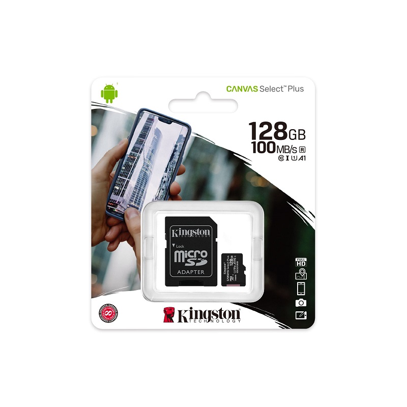 Kingston microSDXC Canvas Select Plus, 128GB
