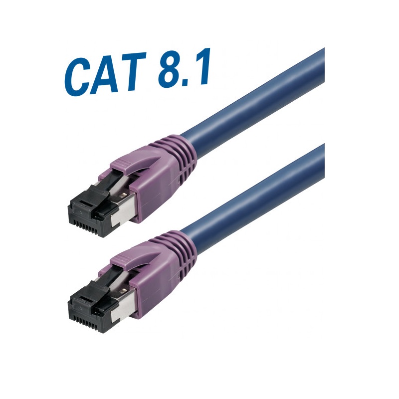Transmedia TI28-10L, Cat8.1 SFTP kabel, 10m, plavi