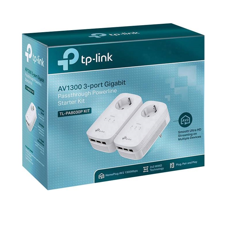 TP-Link TL-PA8030P-KIT, AV1200, powerline adapter, gigabit