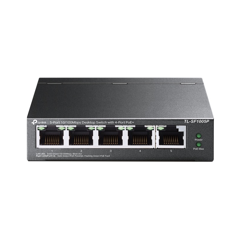 TP-Link TL-SF1005P, neupravljivi switch, 5-Port, 100MBs, PoE