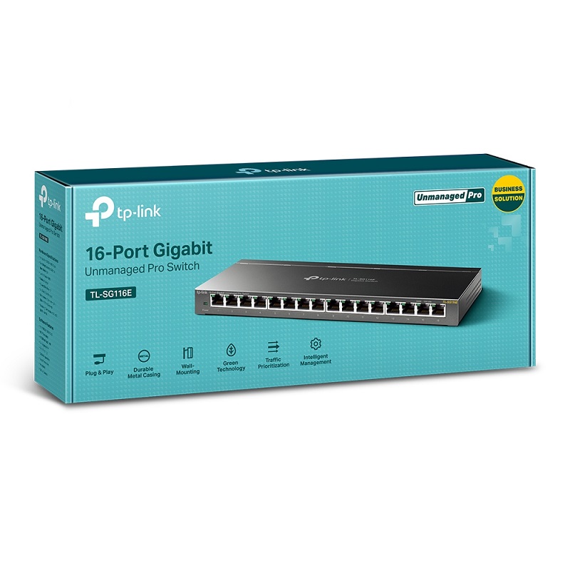 TP-Link TL-SG116E, upravljivi switch, gigabit
