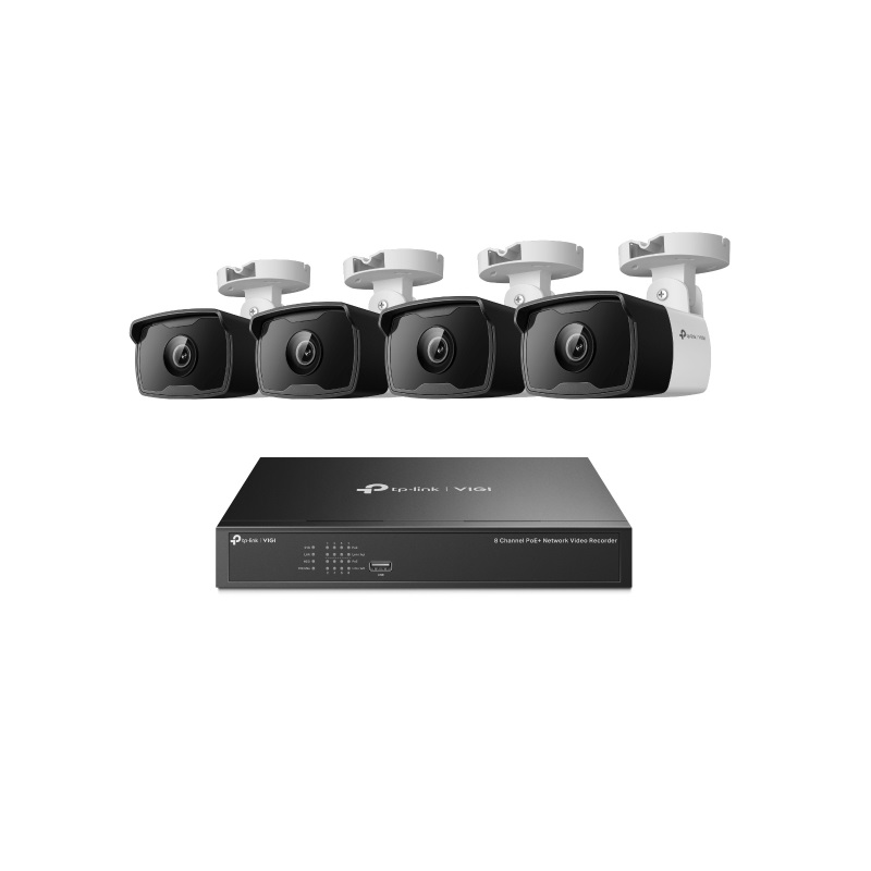 TP-Link VIGI NK8P-B434I, 4 x VIGI C330I ( 4mm ) kamere + snimač za video nadzor