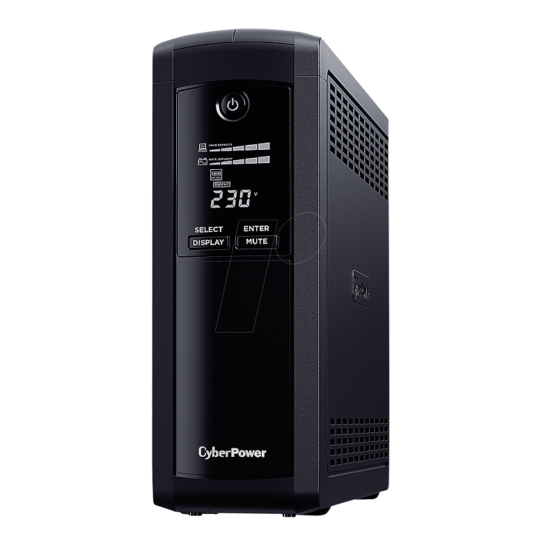 CyberPower UPS VP1200ELCD, 720W / 1200VA, Schuko, Line Interactive, tower