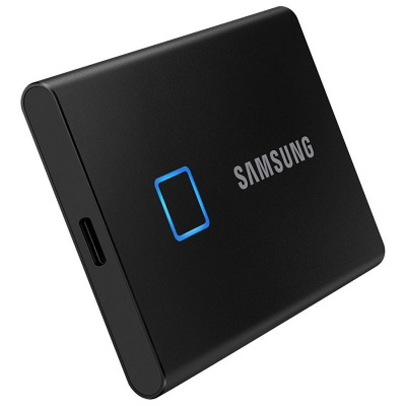 Samsung T7 Touch, 2TB, USB-C, prijenosni SSD, R1050, crni