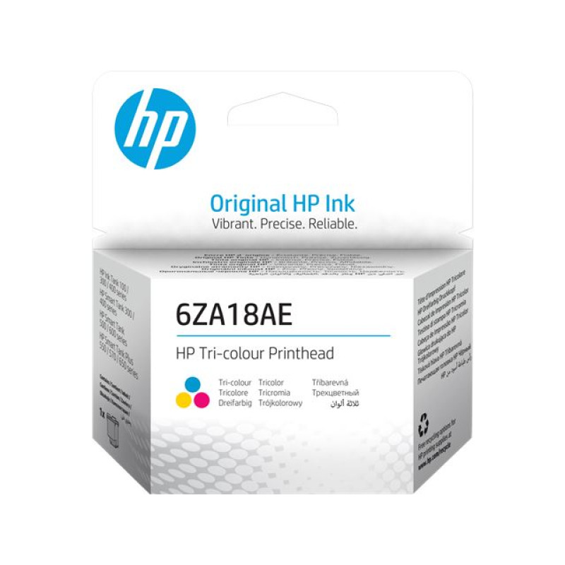 HP 6ZA18AE Tri-Color Printhead