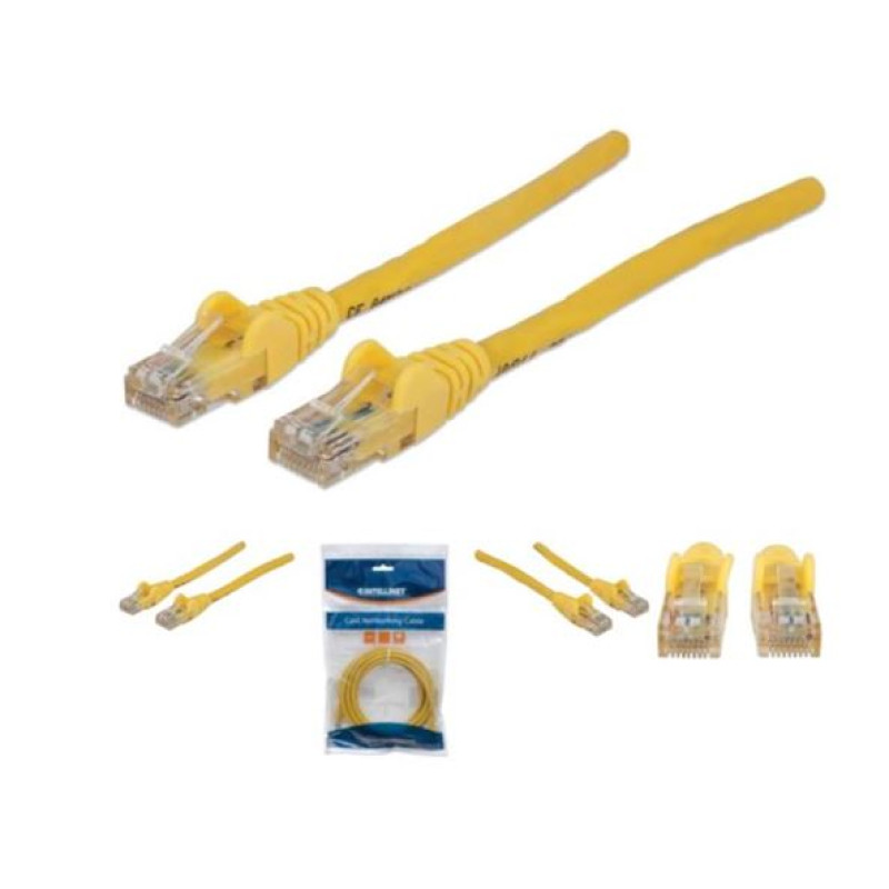 Intellinet 342346, Cat.6 UTP kabel, 1m, žuti