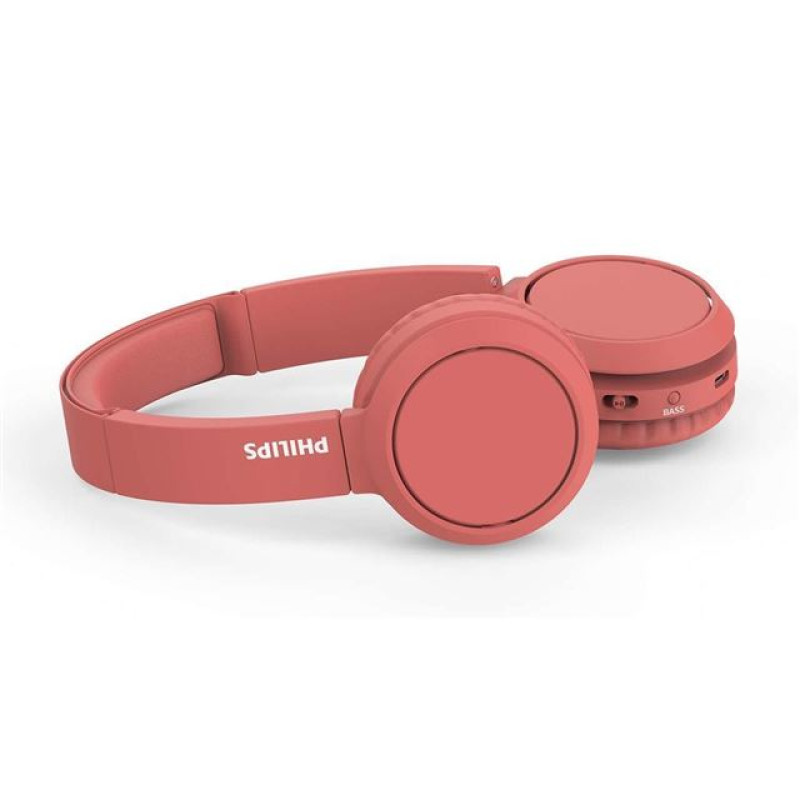 Philips TAH4205RD/00, bežične slušalice s mikrofonom, Bluetooth, crvene 