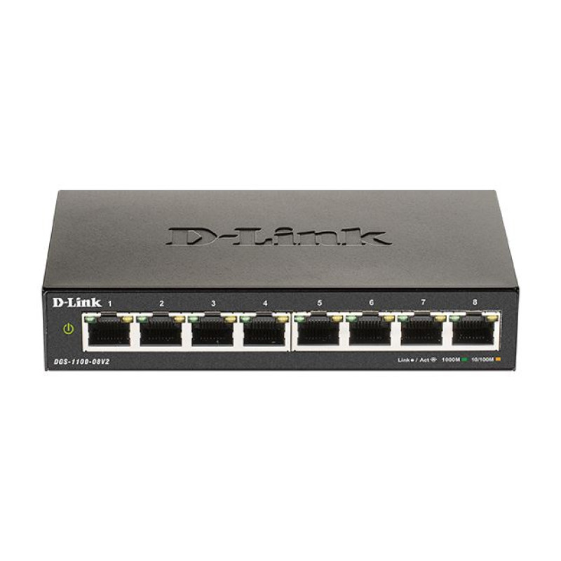 D-Link DGS-1100-08V2/E, upravljivi switch, gigabit