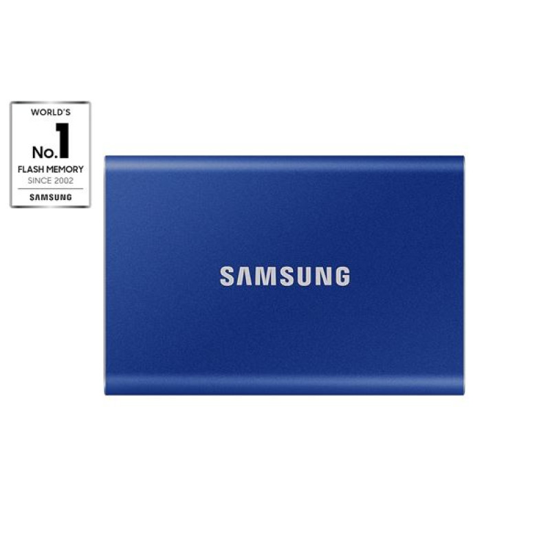 Samsung T7 External 500GB, prijenosni SSD, USB-C, R1050, plavi