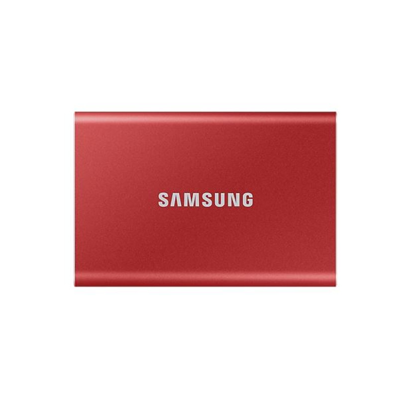 Samsung Portable T7, 500GB, prijenosni SSD, USB-C, R1050, crveni