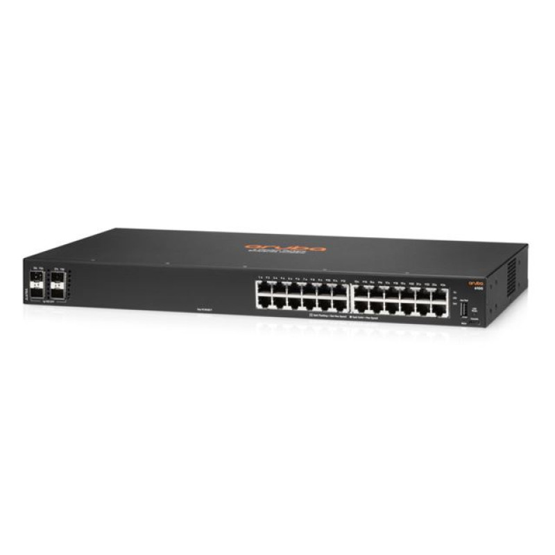 HPE Aruba CX 6100, upravljivi switch, 28-port, gigabit, PoE
