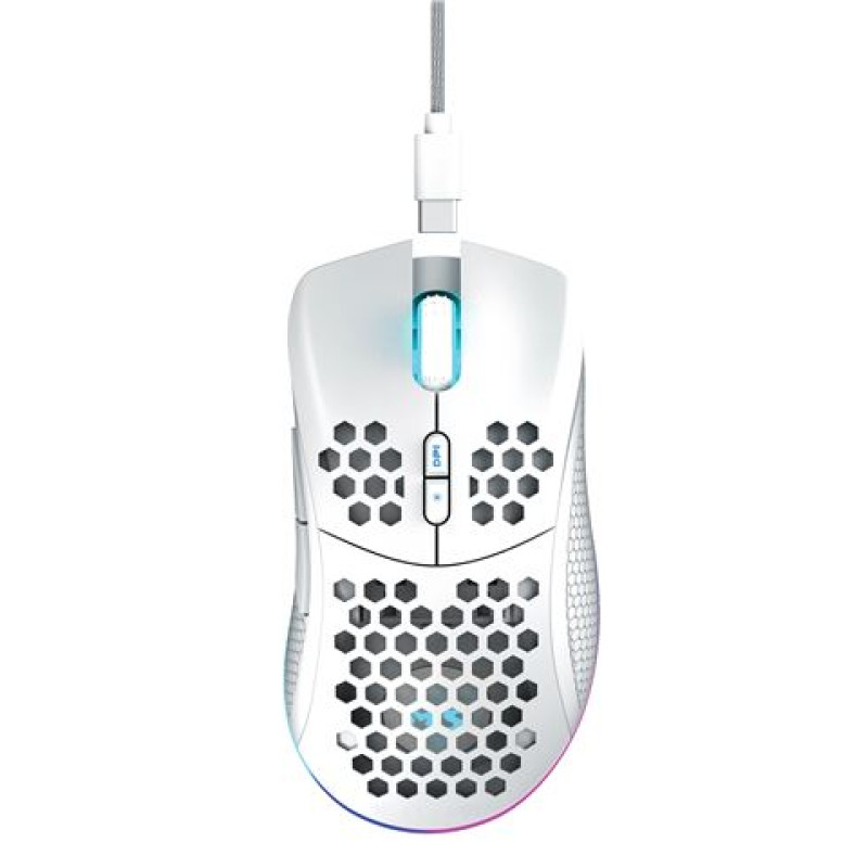 MS NEMESIS M700, bežični optički miš, gaming, RGB, bijeli