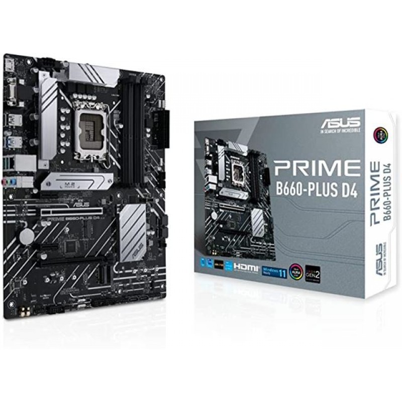 Asus PRIME B660-PLUS D4, LGA 1700, DDR4, ATX