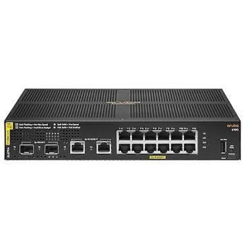 HPE Aruba CX 6100, upravljivi switch, 16-port, gigabit, PoE